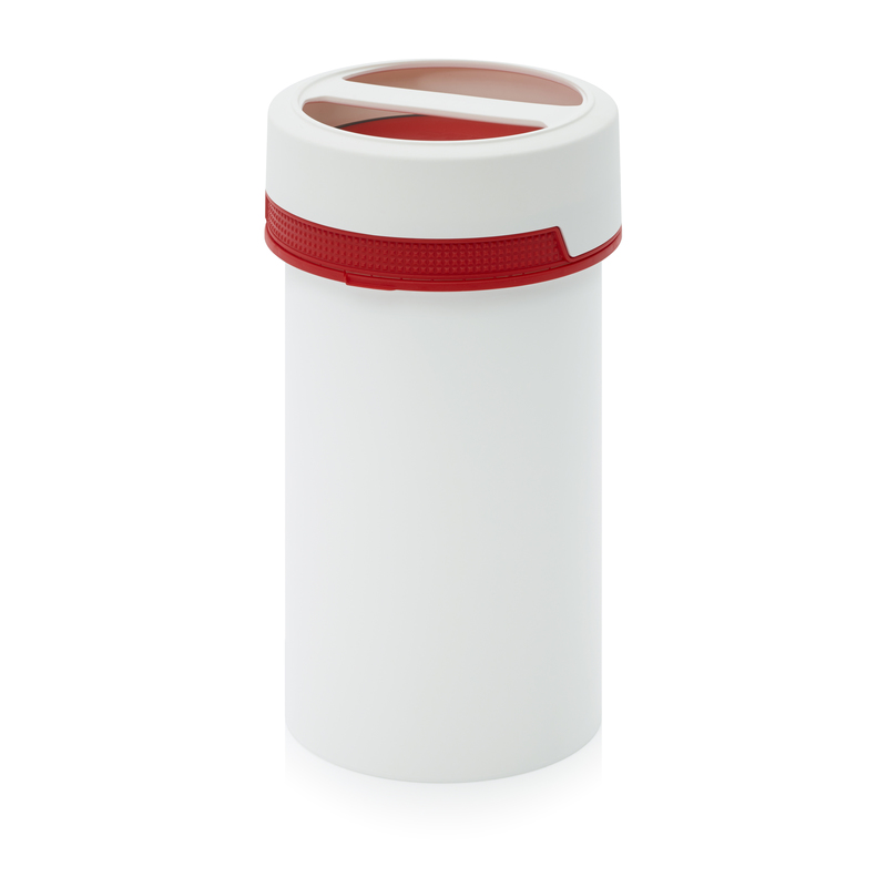 SC AG 2.0-119 F3. Screw-top jars with comfort handle, White pail, red lid