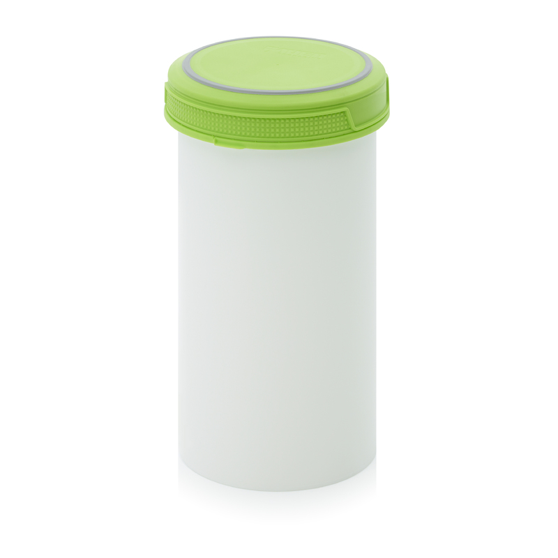 SC I 1.3-99 F1. Screw-top jars Basic, White pail, green lid