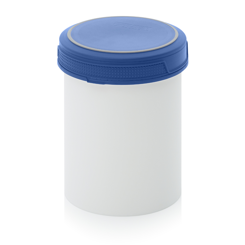 SC I 1.5-119 F4. Screw-top jars Basic, White pail, blue lid