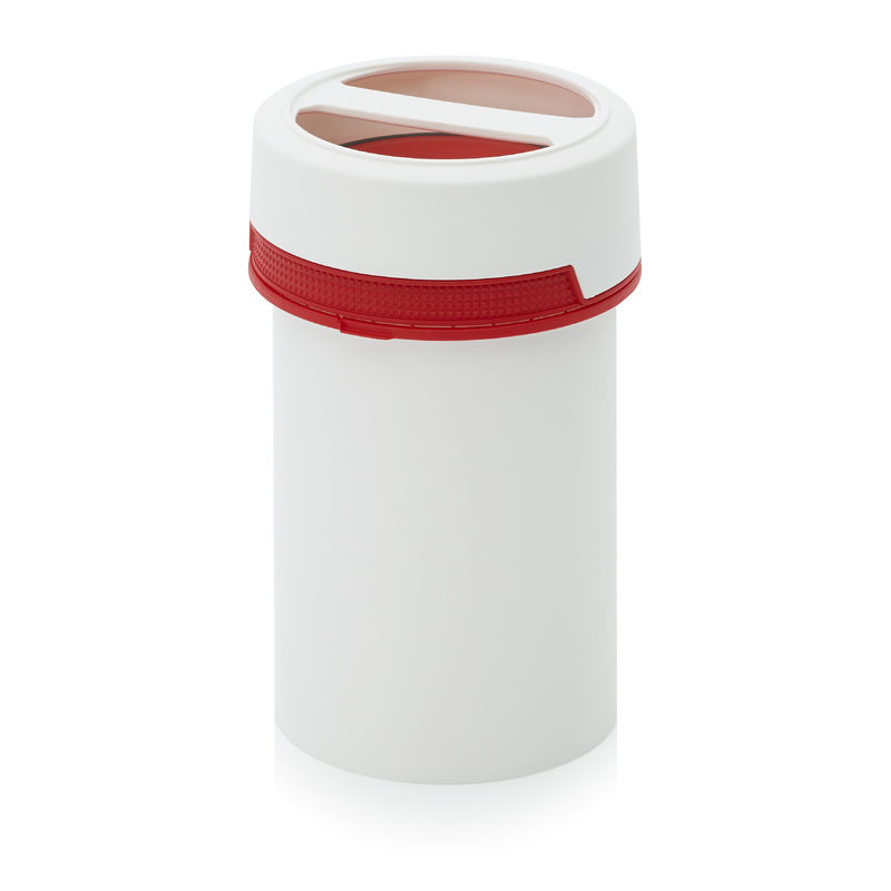 SC IG 1.0-99 F3. Screw-top jars with comfort handle, White pail, red lid