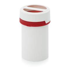 SC IG 1.0-99 F3. Screw-top jars with comfort handle, White pail, red lid