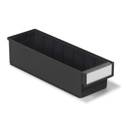 Treston 5015-4ESD. Shelf bin 132x500x100 Black ESD