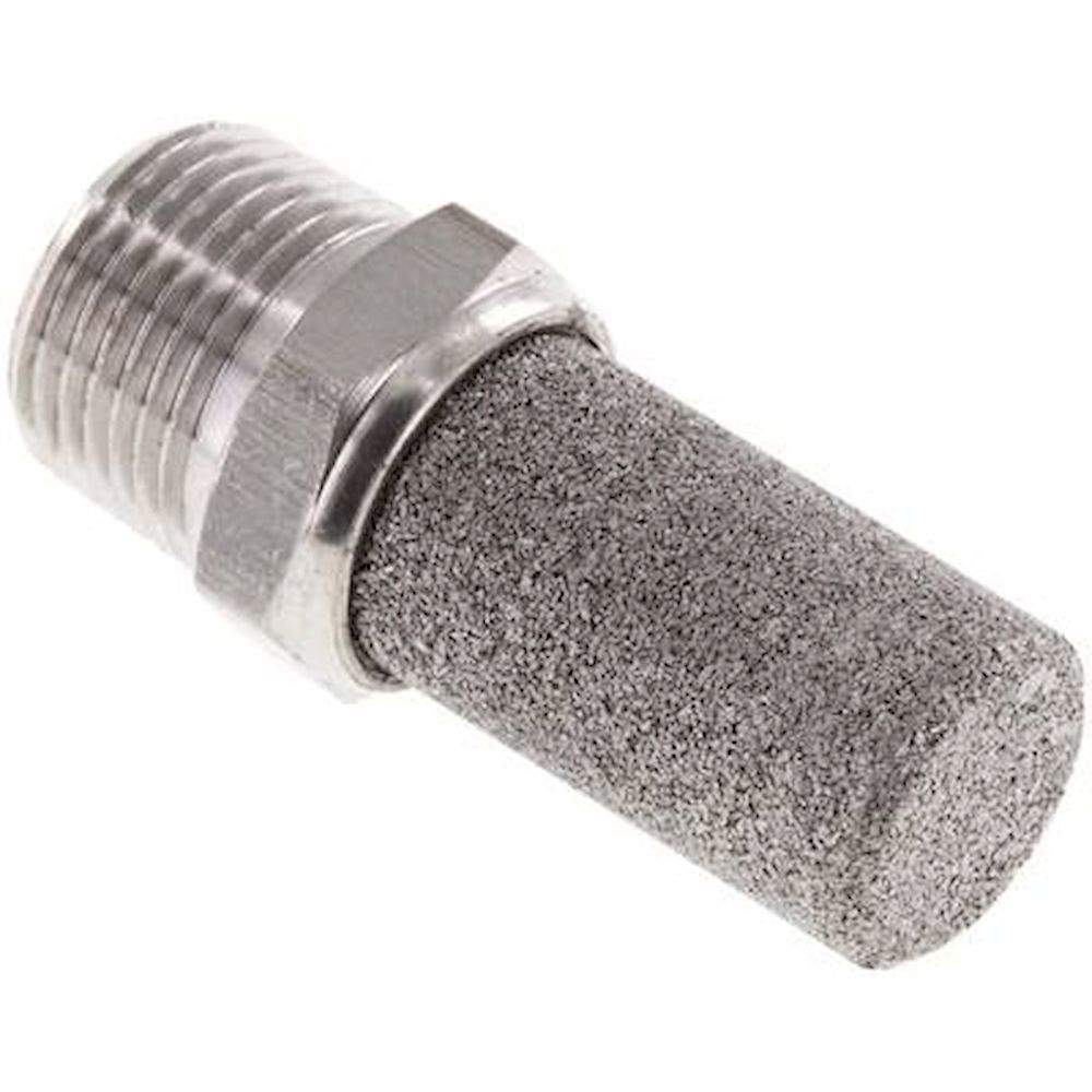 SD 38 ES NPT. Schalldämpfer NPT 3/8", Edelstahl