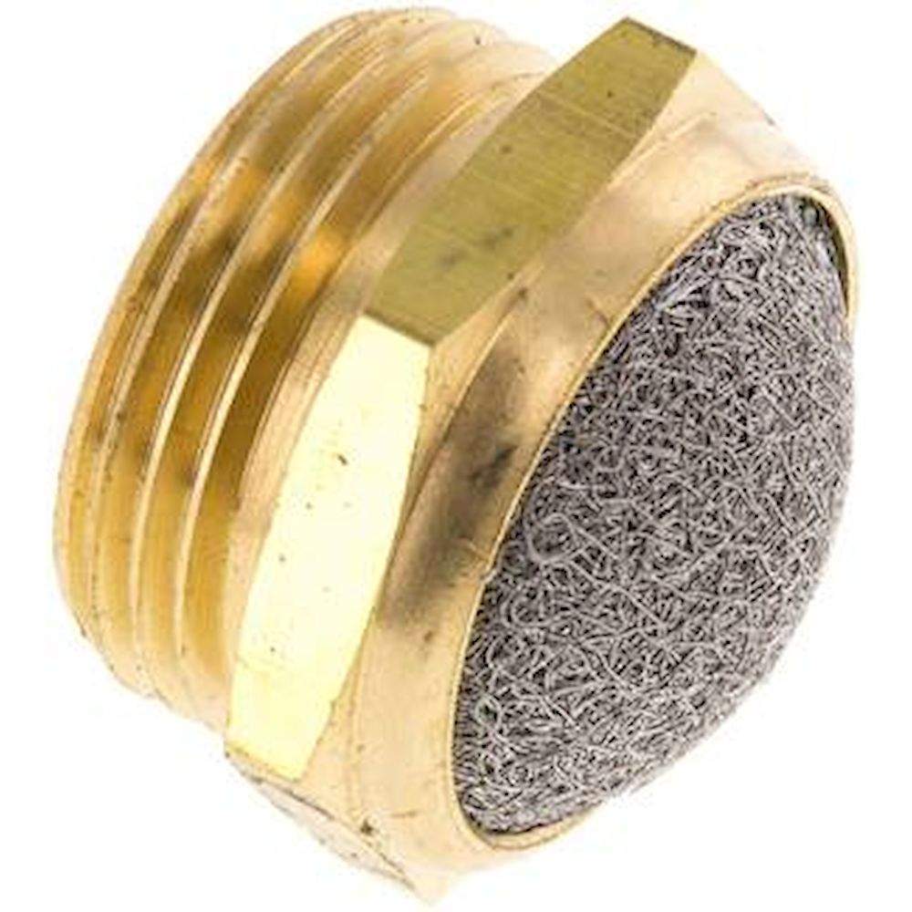 SDD 10. Schalldämpfer G 1", Drahtgewebe, Messing