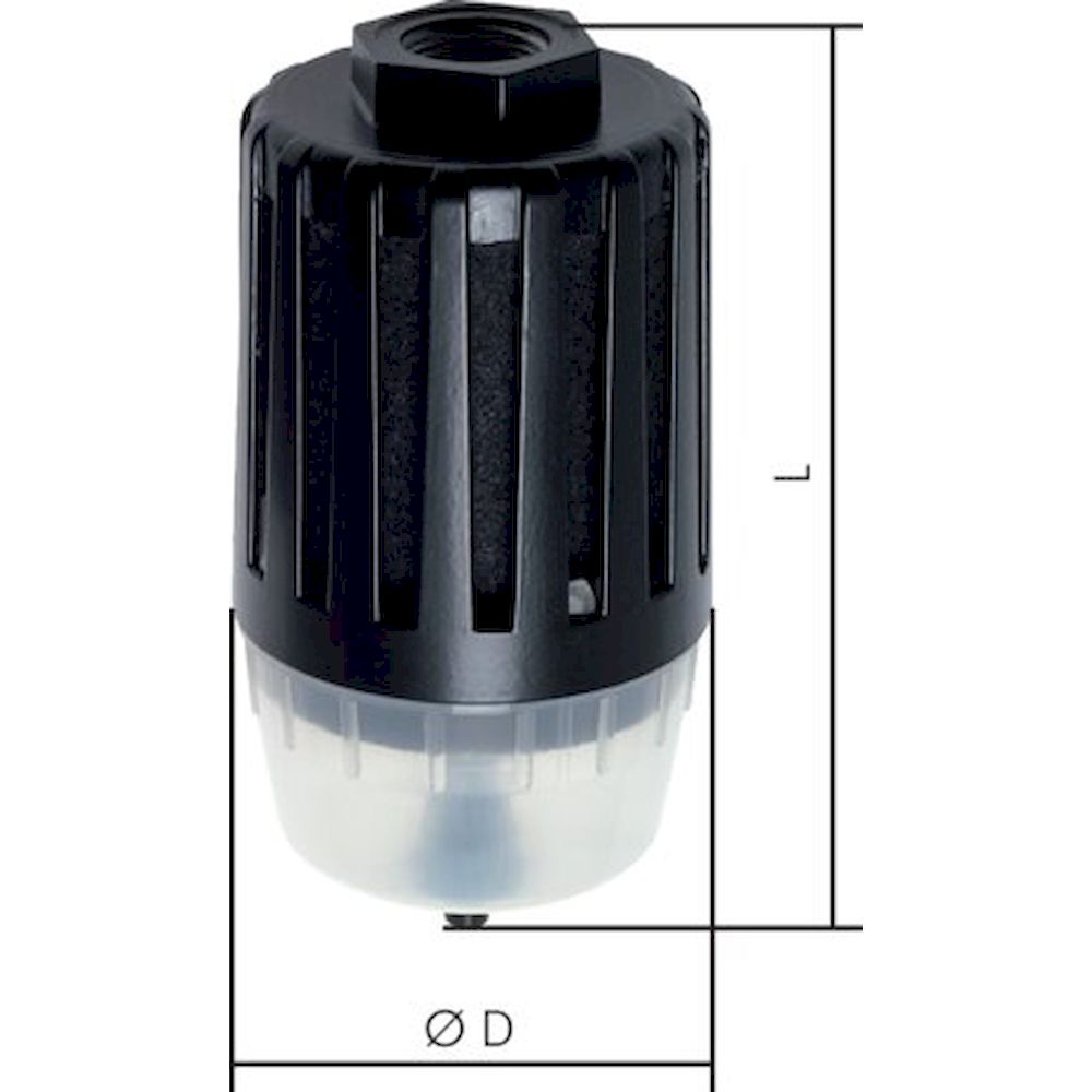 SDF 10. Feinfilter-Schalldämpfer G 1"