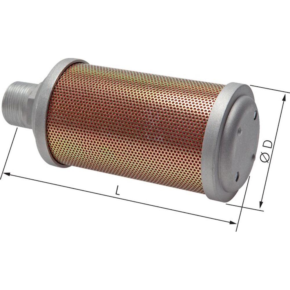 SDH 20 E. Hochleistungs-Schalldämpfer G 2" (PN 10 bar)