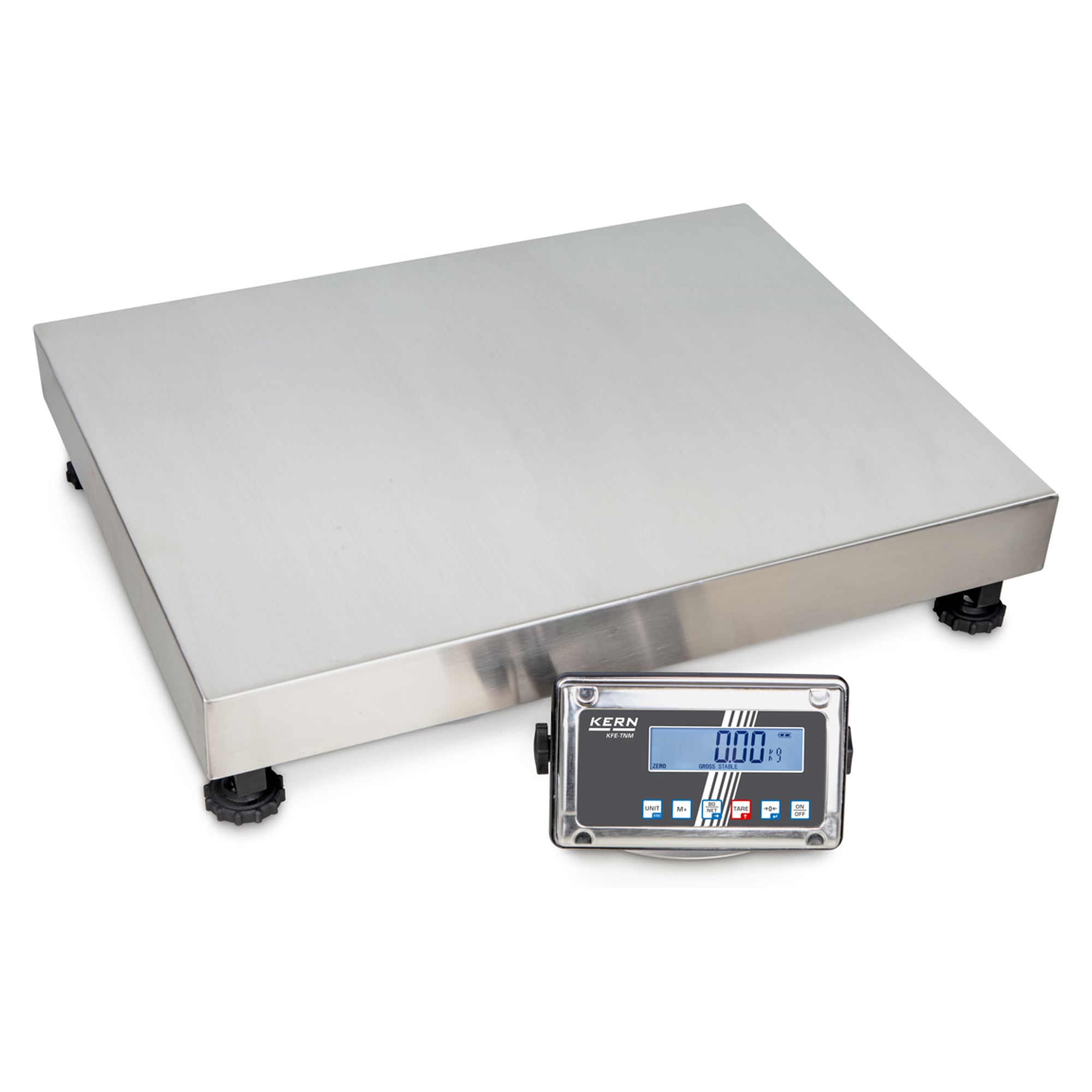 Plattformwaage mit Edelstahl-Auswertegerät 300 kg Ablesbarkeit 0,1 kg - KERN SFE 300K-1LNM