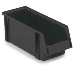 Treston 1940-4ESD. Stacking bin 186x400x182 Black ESD