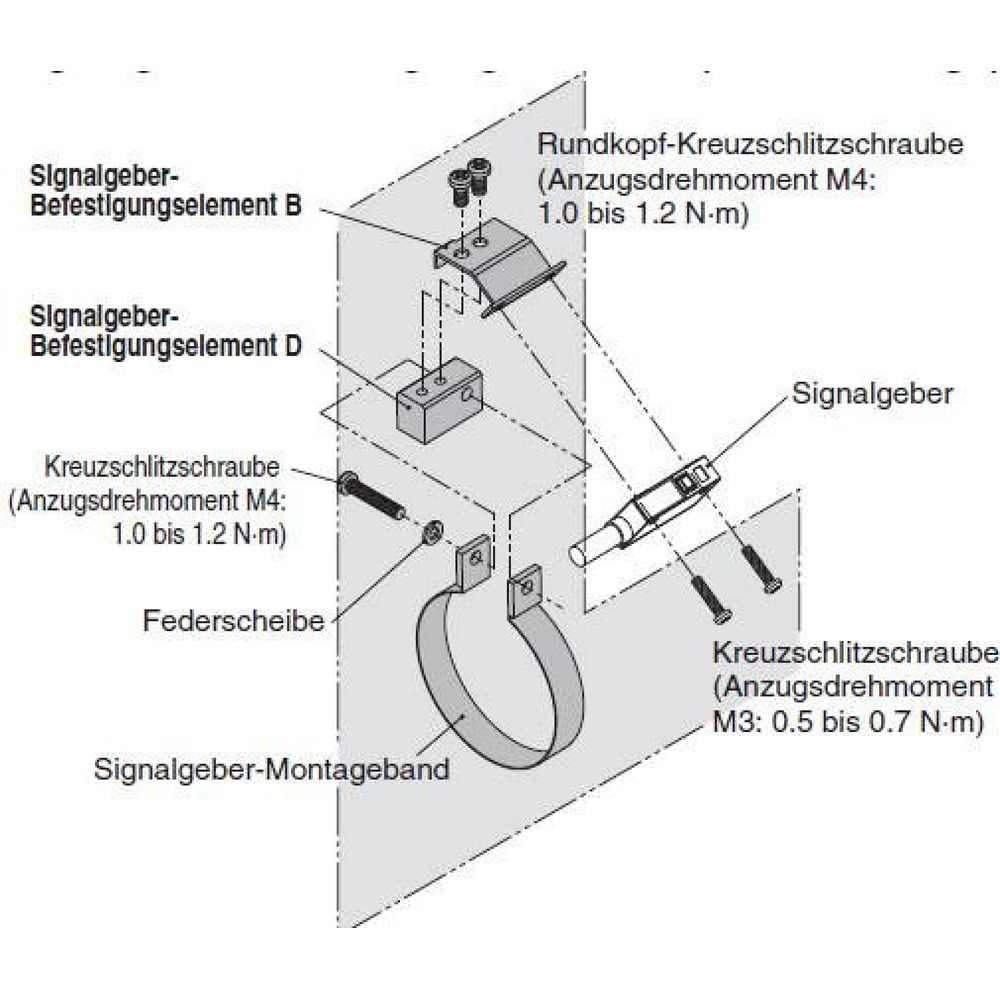 SMC BA8-040. Signalgeberbefestigung