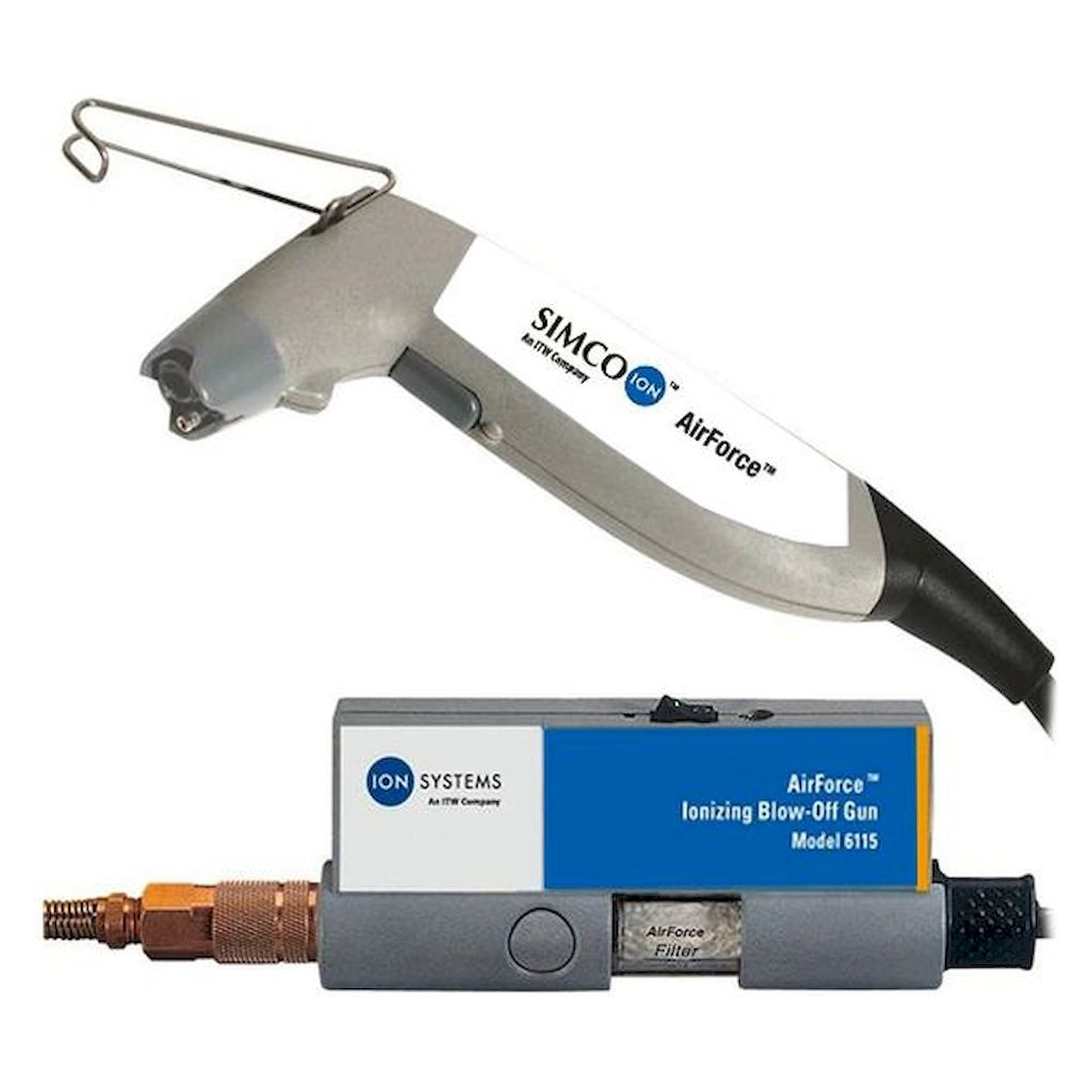 Simco 7500.6115.Plus. Ionizing gun AirForce 6115, incl. power supply 230 VAC