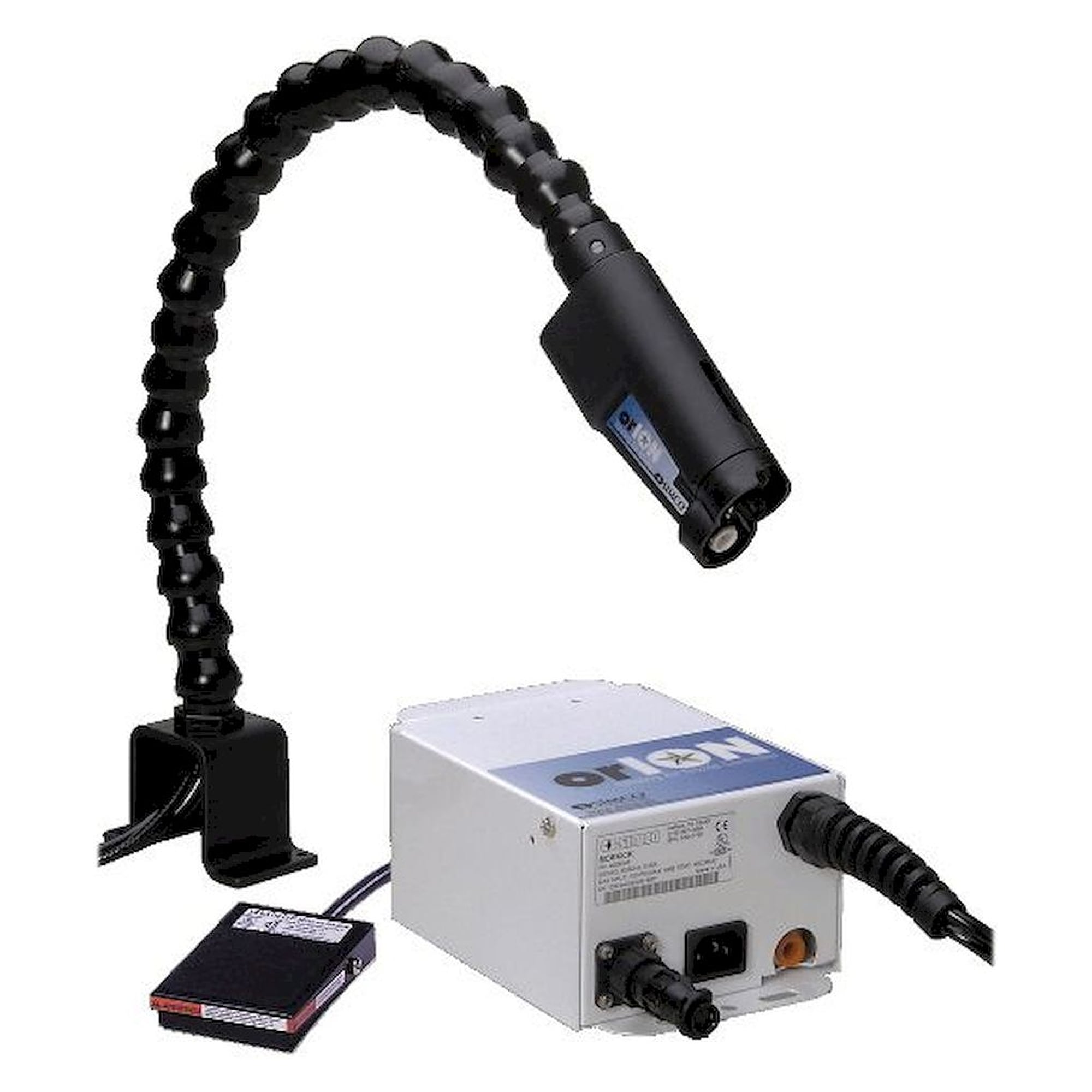 Simco 7500.O.SK. Ionizing nozzle ORION, with flexible gooseneck and foot switch