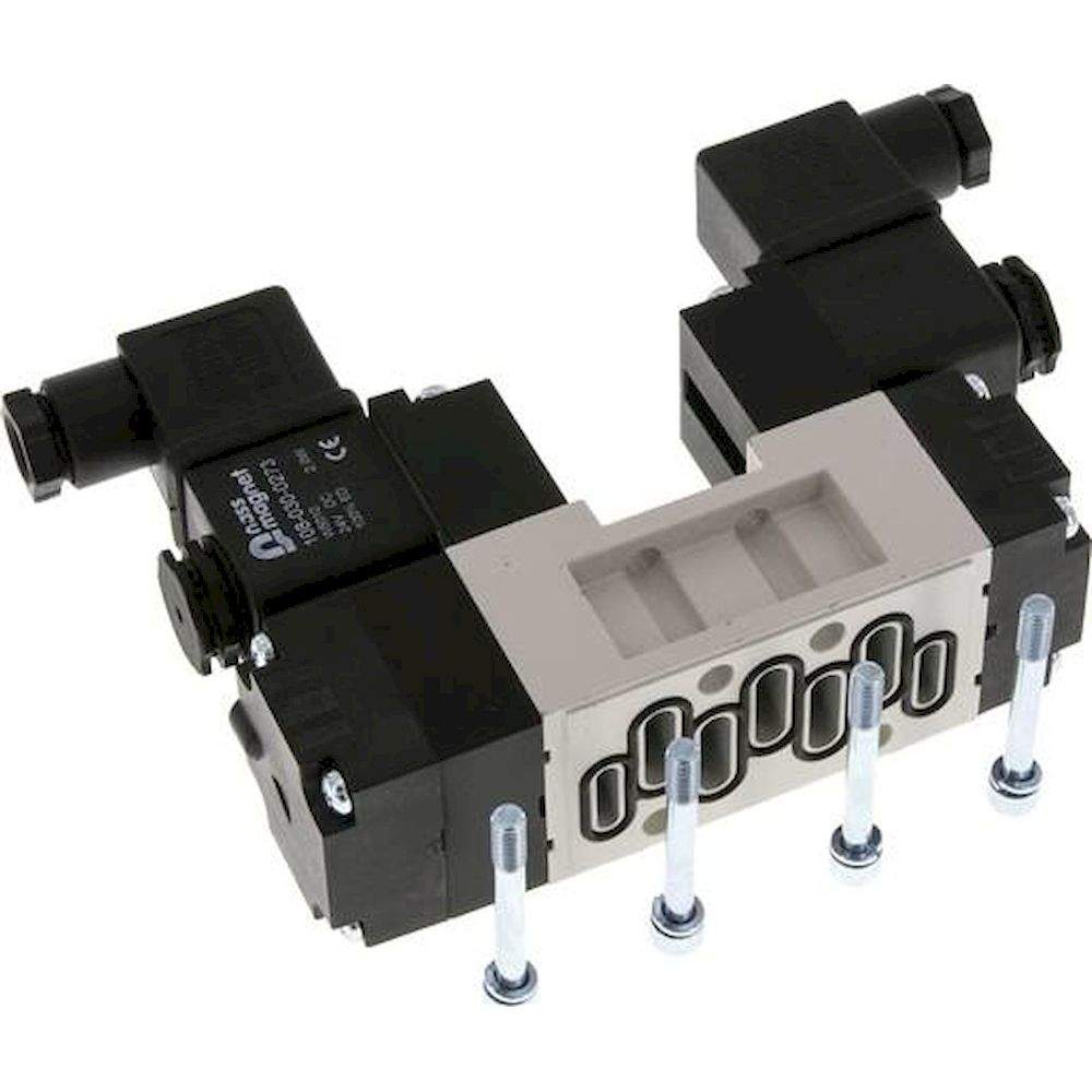 YPC SIV443 IPSC-A2. ISO-Ventil (Größe 1), 5/3-Wege, Mittelstellung entlüftet, 230 V AC