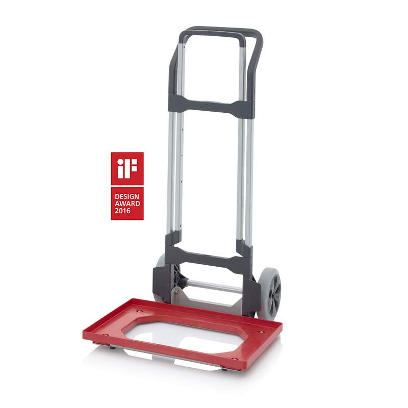 SK V EG. Hand trolley Euro containers, with height adjustment