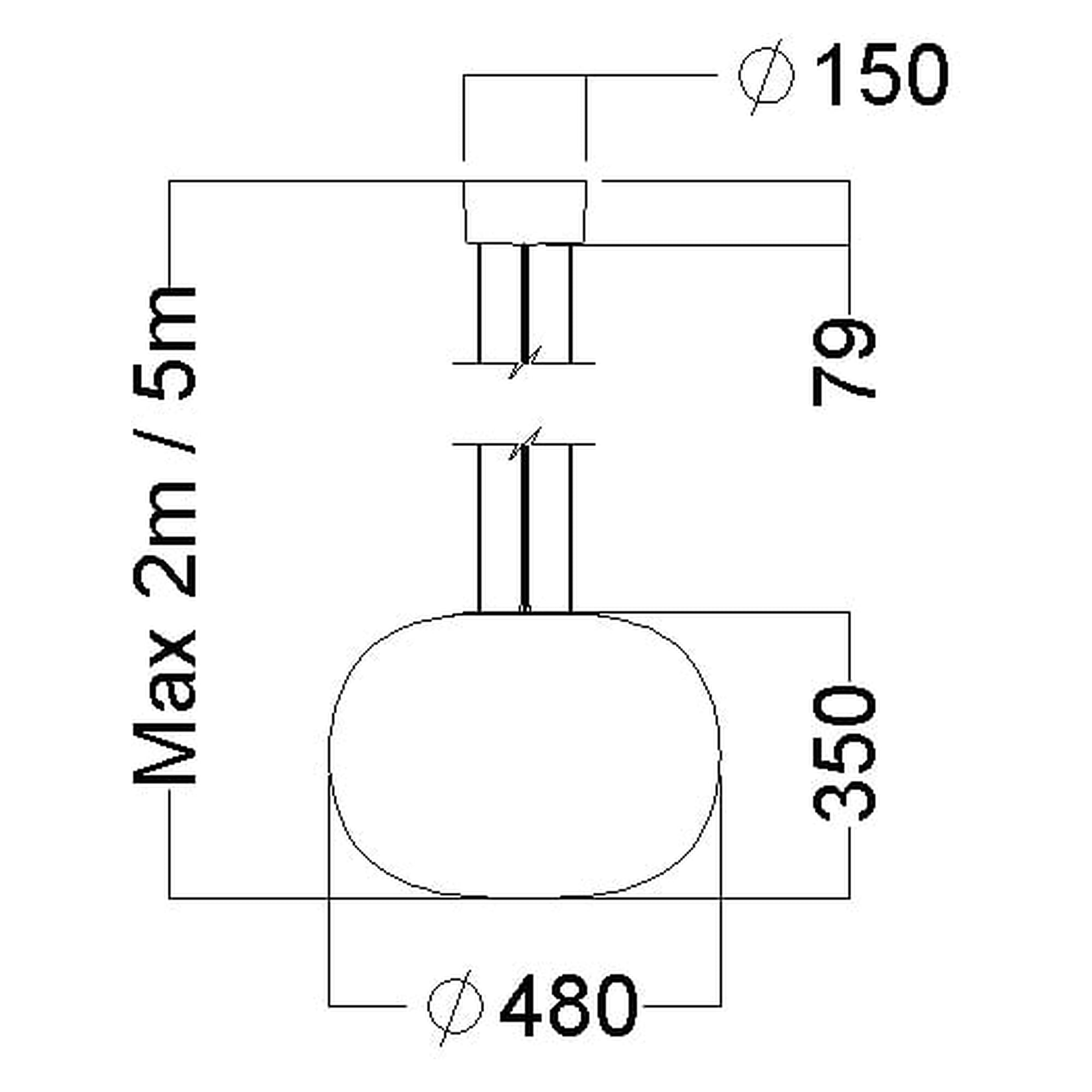 Glamox SNO-P480 decorative luminaire, 1351 lm, 4000 K, DALI dimmable