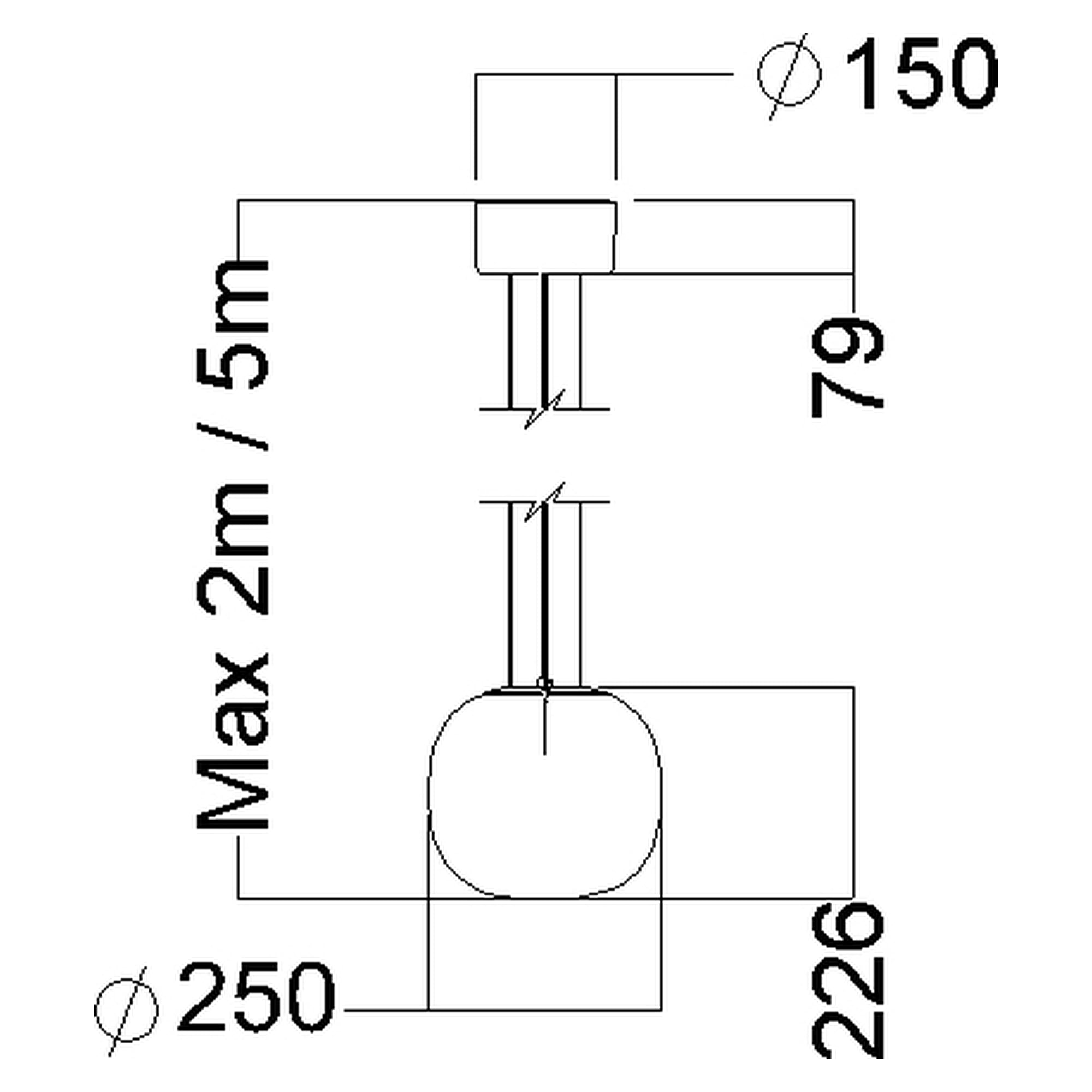 Glamox DIS-P250 decorative luminaire, 797 lm, 4000 K, DALI dimmable