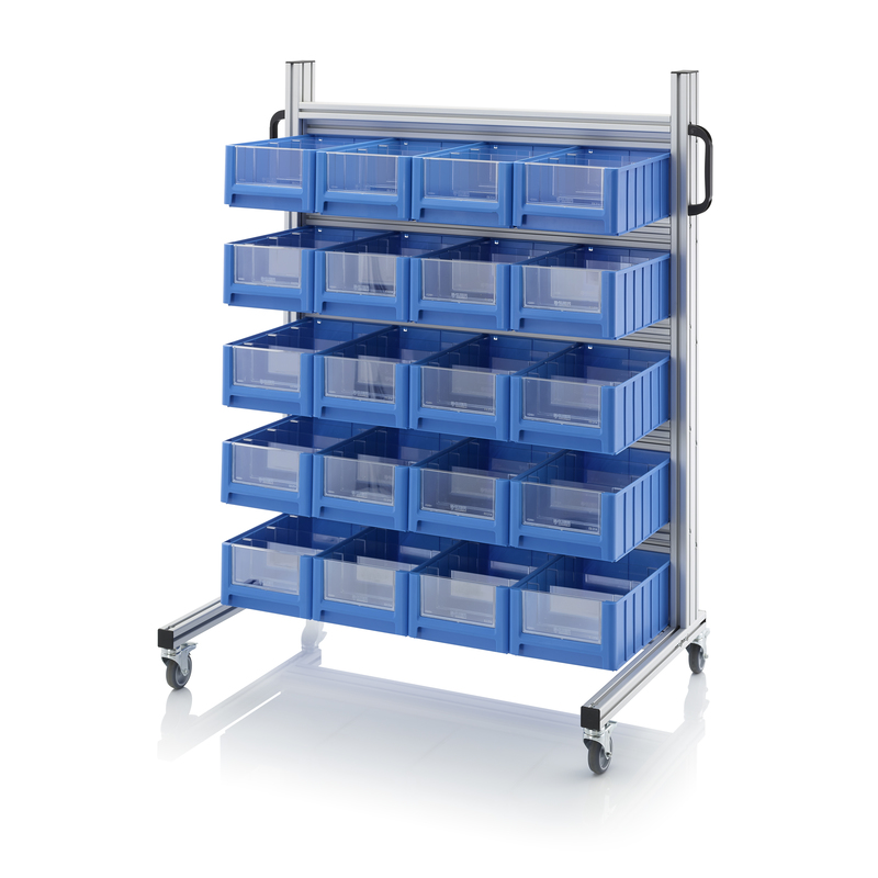 SR.L.4214. System trolleys for rack boxes, 20 pieces RK 4214
(40x23.4x14 cm)