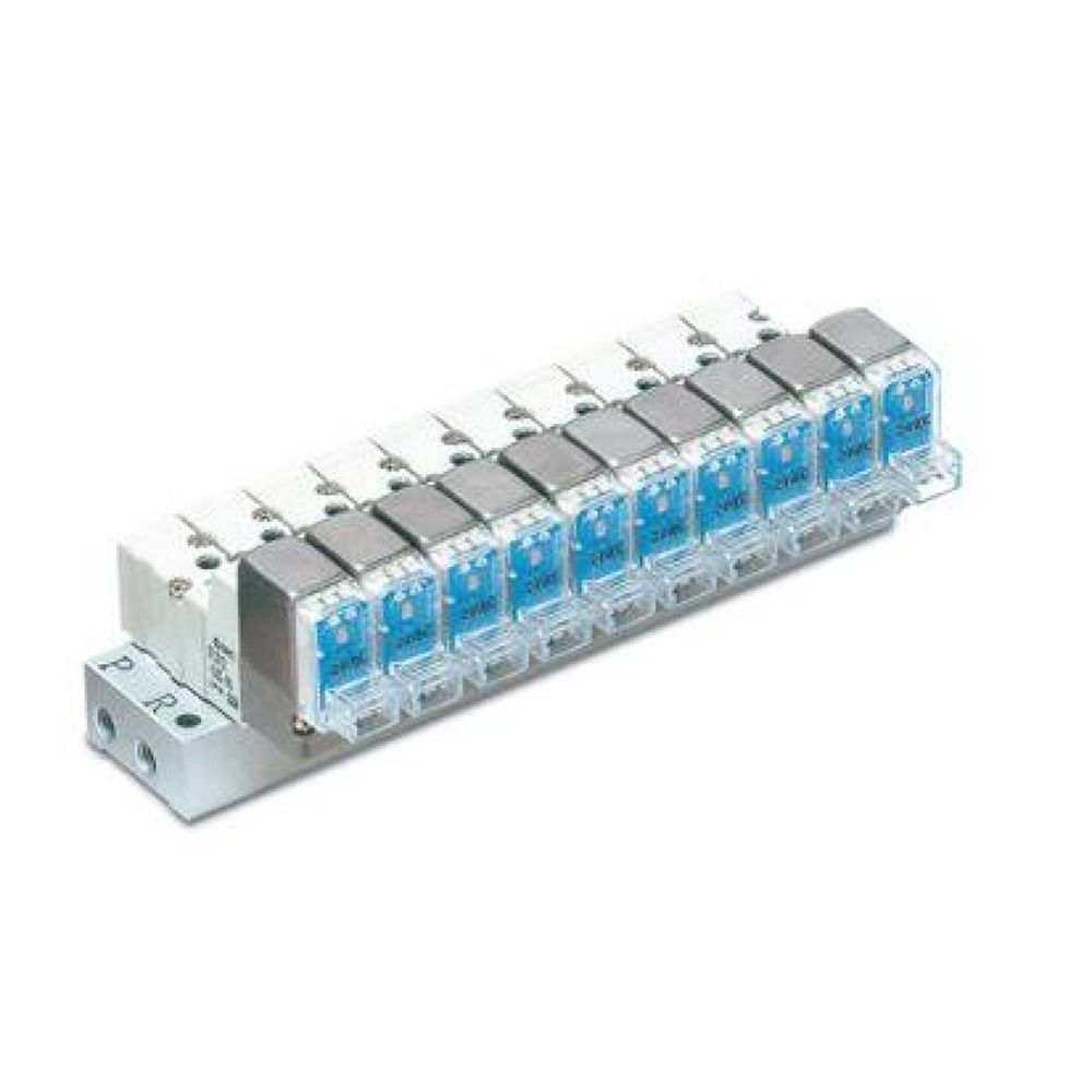 SMC SS3YJ3-S42-04-M5F-Q. SS3YJ3, Serie 300 Mehrfachanschlussplatte, interne Pilotluft, Flanschversion