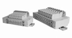 SMC SS5Y3-45-02D-C6-Q. SS5Y3-45, 3000 Series, Stacking Manifold,  DIN Rail Mount, Individual Wiring