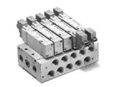 SMC SS5Y5-41-04-C6F-Q. SS5Y5, 5000 Series, Bar Stock Manifold, Individual Wiring