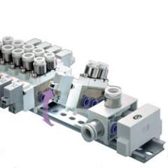SMC SS5Y5-45-08D-C8-Q. SS5Y5-45, 5000 Series, Stacking Manifold, DIN Rail Mount, Individual Wiring