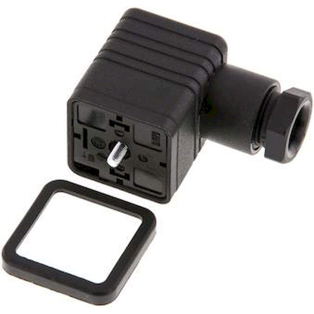 ST 03 GL. Stecker Größe 3 (DIN/EN-A), schwarz