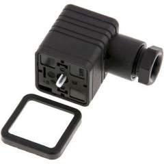 ST 03 GL. Stecker Größe 3 (DIN/EN-A), schwarz