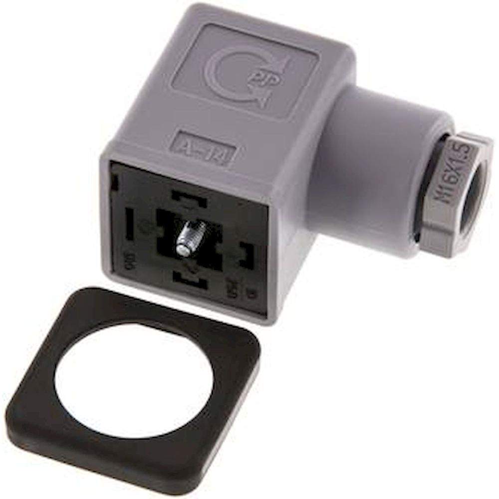 ST 03 HG. Stecker Größe 3 (DIN/EN-A), grau