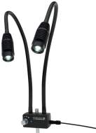 Starlight 100-006573. LED-gooseneck lamp IL3-600 2-arm, with protective Glasss, 2-arm