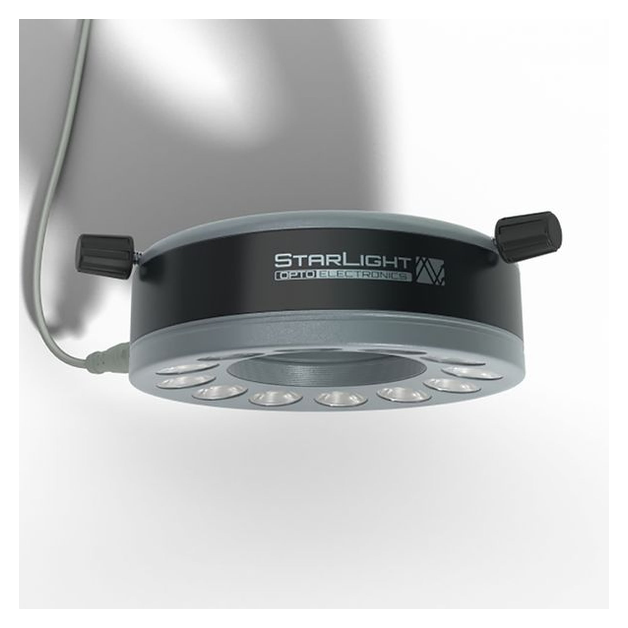Starlight 100-010777. LED Ringlight 24V UV, UV (405 nm), working  Distance 45 mm - 260 mm (optimal 100 mm)