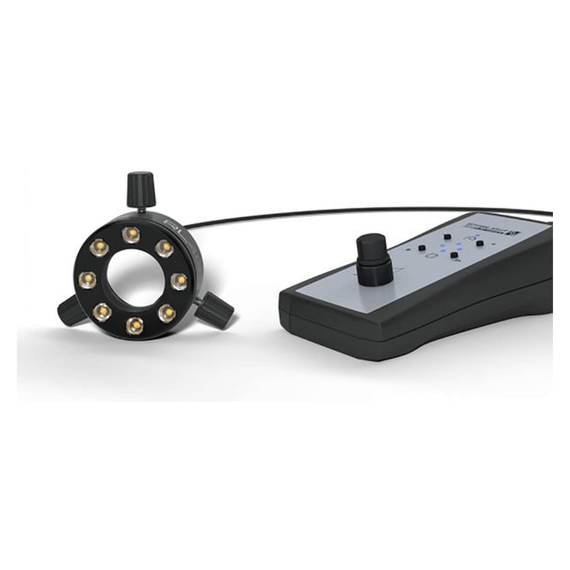 Starlight 100-012215. LED-Segment-Ringlicht, pur-weiß 5600K, Arbeitsabstand 35 mm, Spanndurchmesser max. 40 mm