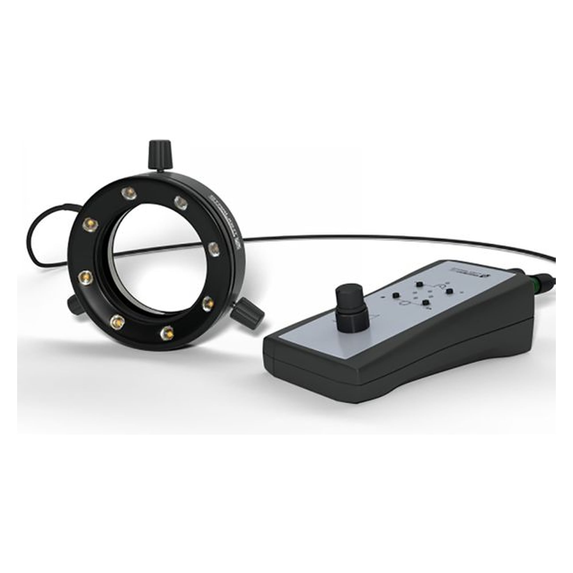 Starlight 100-012235. LED-Segment-Ringlicht, pur-weiß 5600K, Arbeitsabstand 80 mm, Spanndurchmesser max. 66 mm