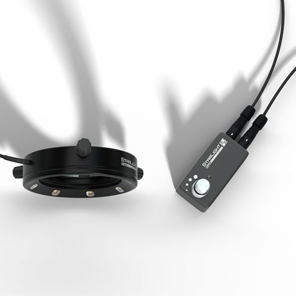 Starlight 100-012238. LED segment ring light, pure white (5,600 K), working  Distance 75 mm, clamping diameter max. 81 mm