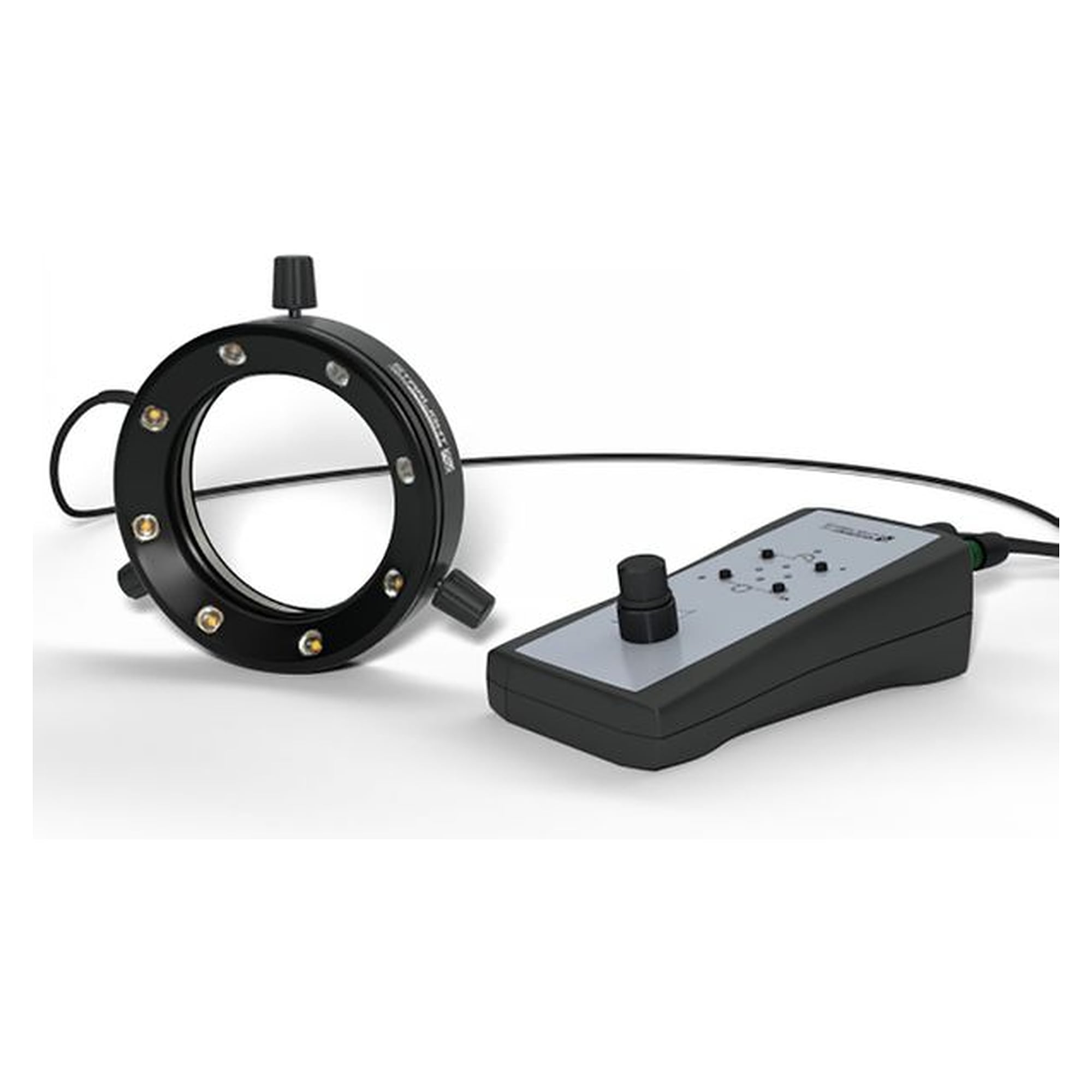 Starlight 100-012238. LED-Segment-Ringlicht, pur-weiß 5600K, Arbeitsabstand 75 mm, Spanndurchmesser max. 81 mm