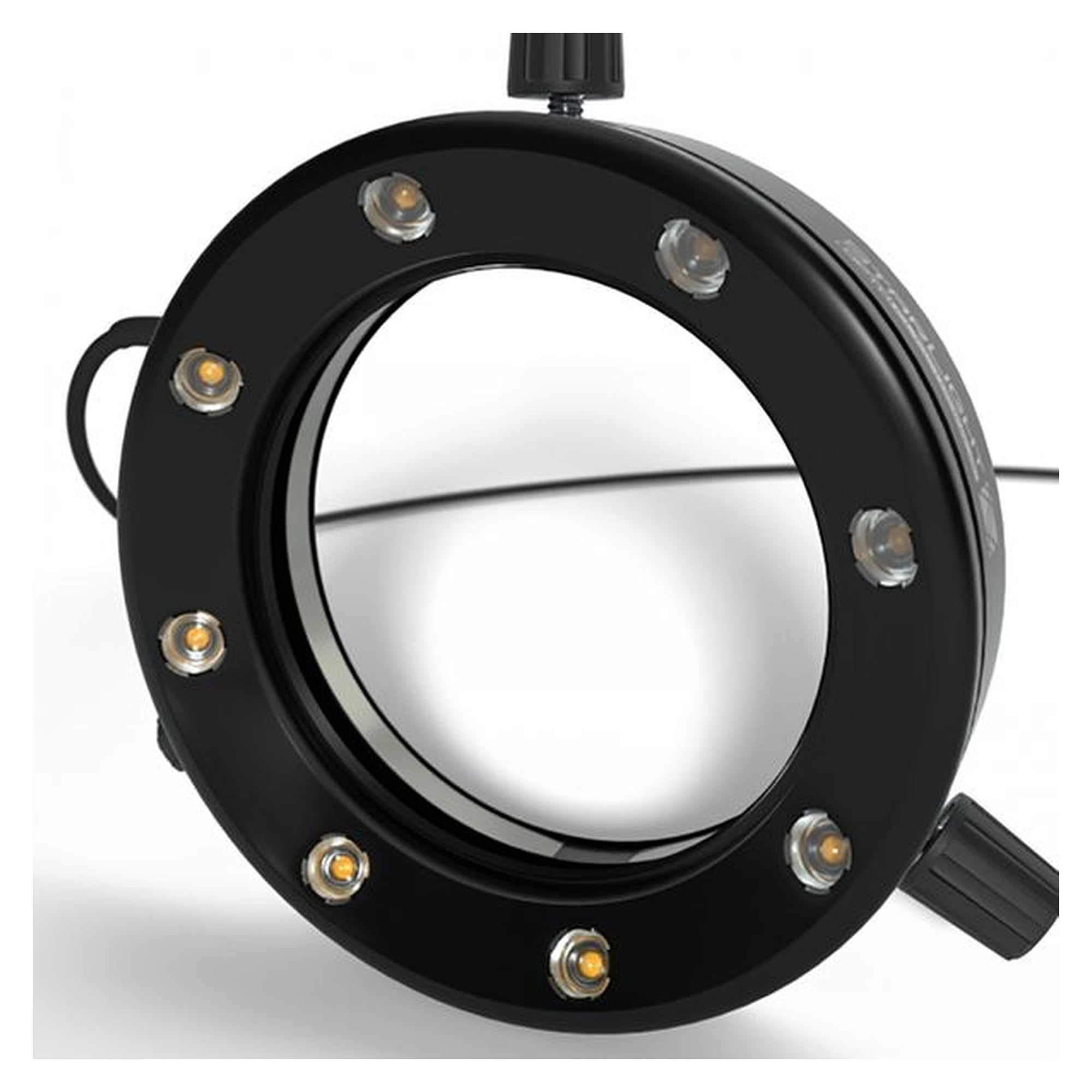 Starlight 100-012239. LED-Segment-Ringlicht, natur-weiß 4000K, Arbeitsabstand 75 mm, Spanndurchmesser max. 81 mm