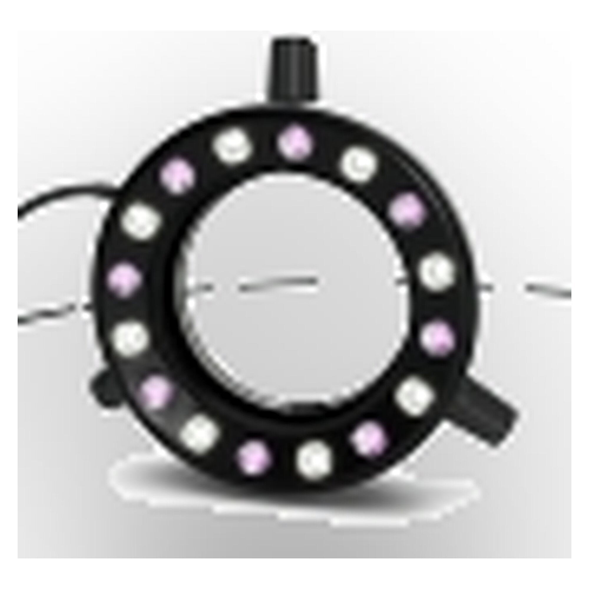 Starlight 100-014091. LED-Ringlicht RL66M-80 PW-UV395, umschaltbar pur-weiß 5.600 K / UV 395 nm, Spann-Ø 66 mm