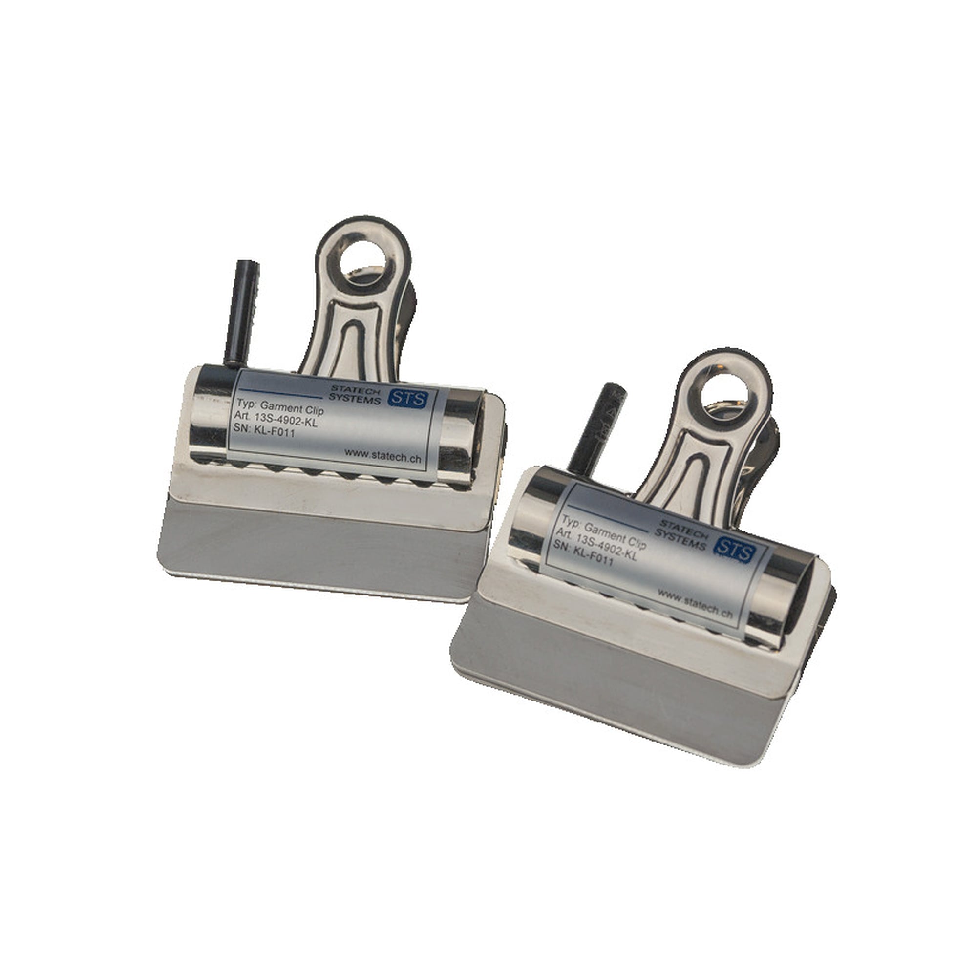 Électrodes à pinces pour textiles selon IEC 61340-4-9, paire - Statech Systems