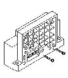 SMC SV1000-51D-10A-00. Endplatte D-Seite