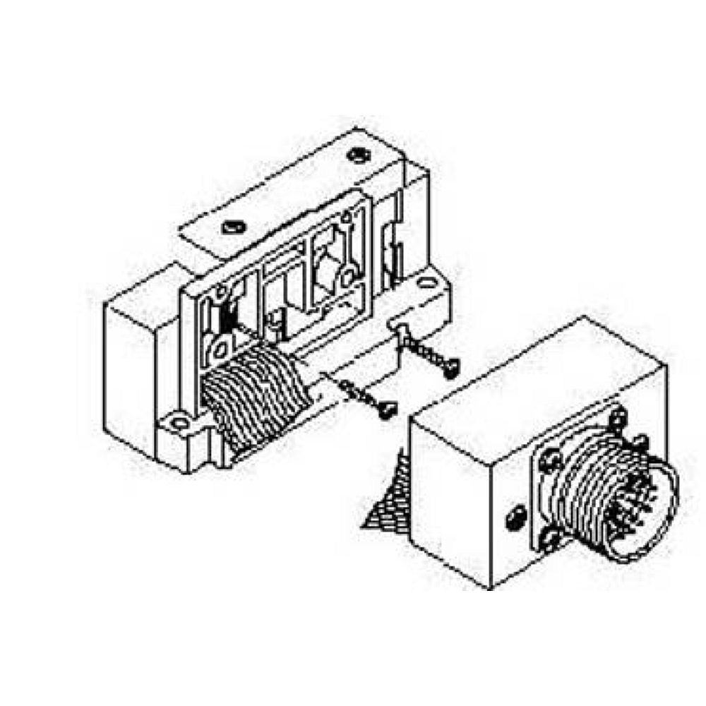 SMC SV1000-51D-12A-C8. Endplatte D-Seite