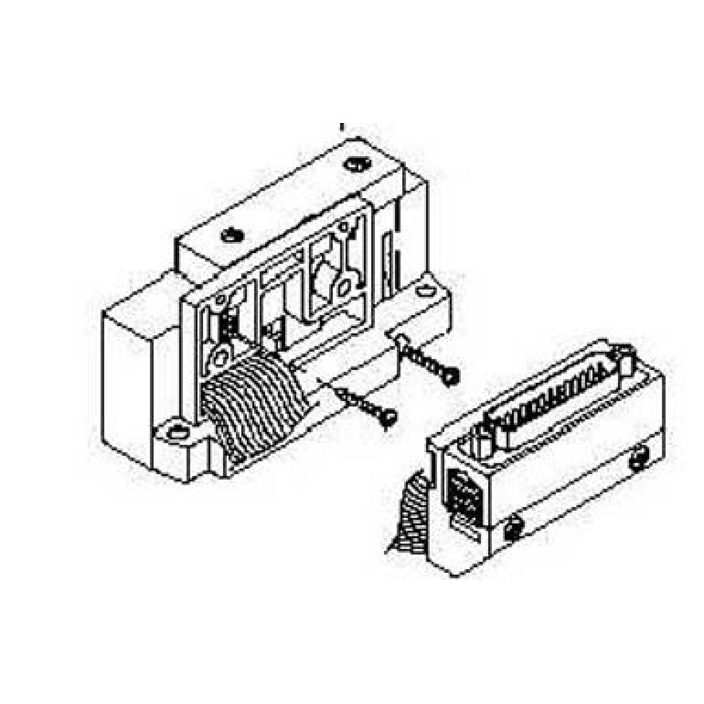 SMC SV2000-51D2-13A-00. Endplatte D-Seite