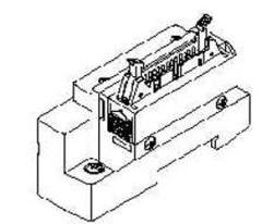 SMC SV1000-51D1-34A-C8. Endplatte D-Seite