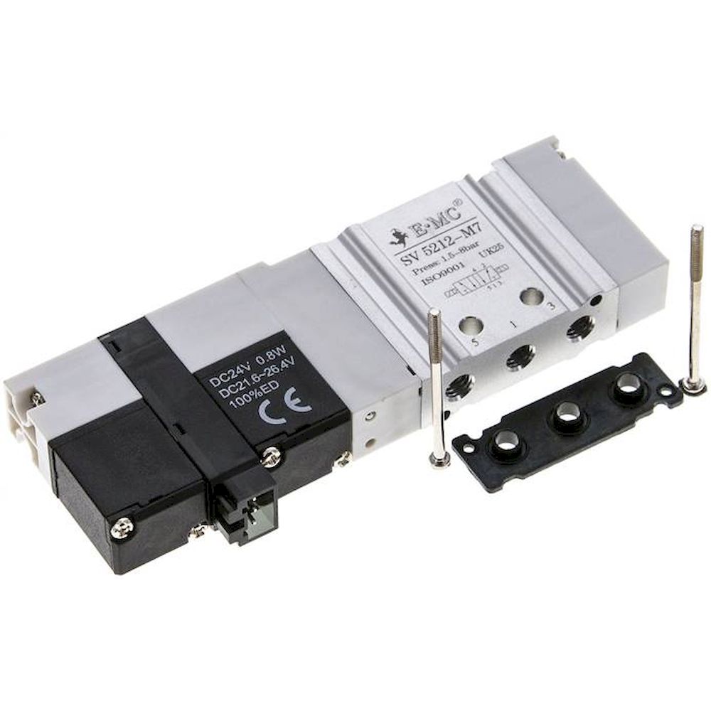 E.MC SV 5212-M7. Magnetventil für S1V, 5/2-Wege Impulsventil (bistabil)