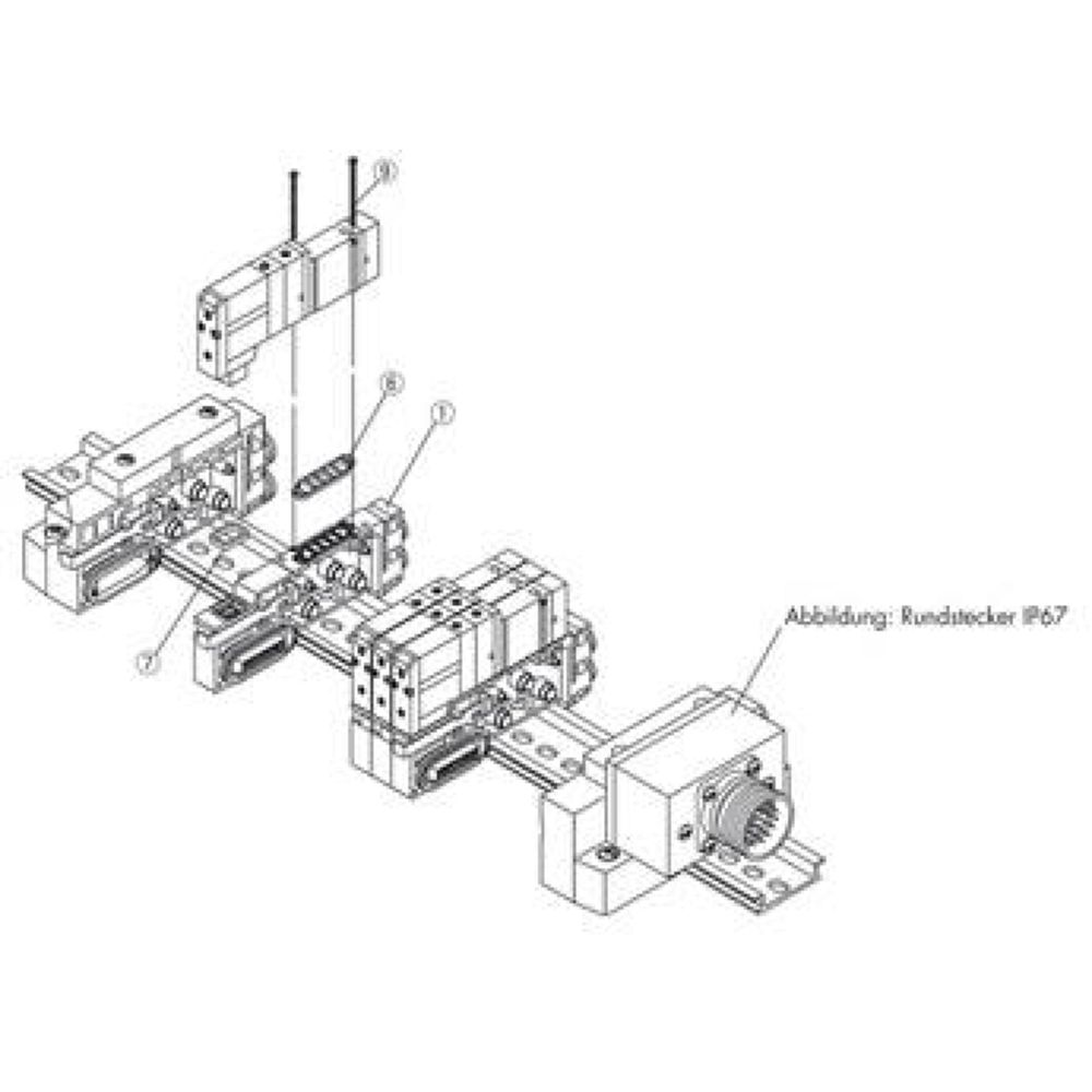 SMC SX5000-53-1A-Q. Endplatte L