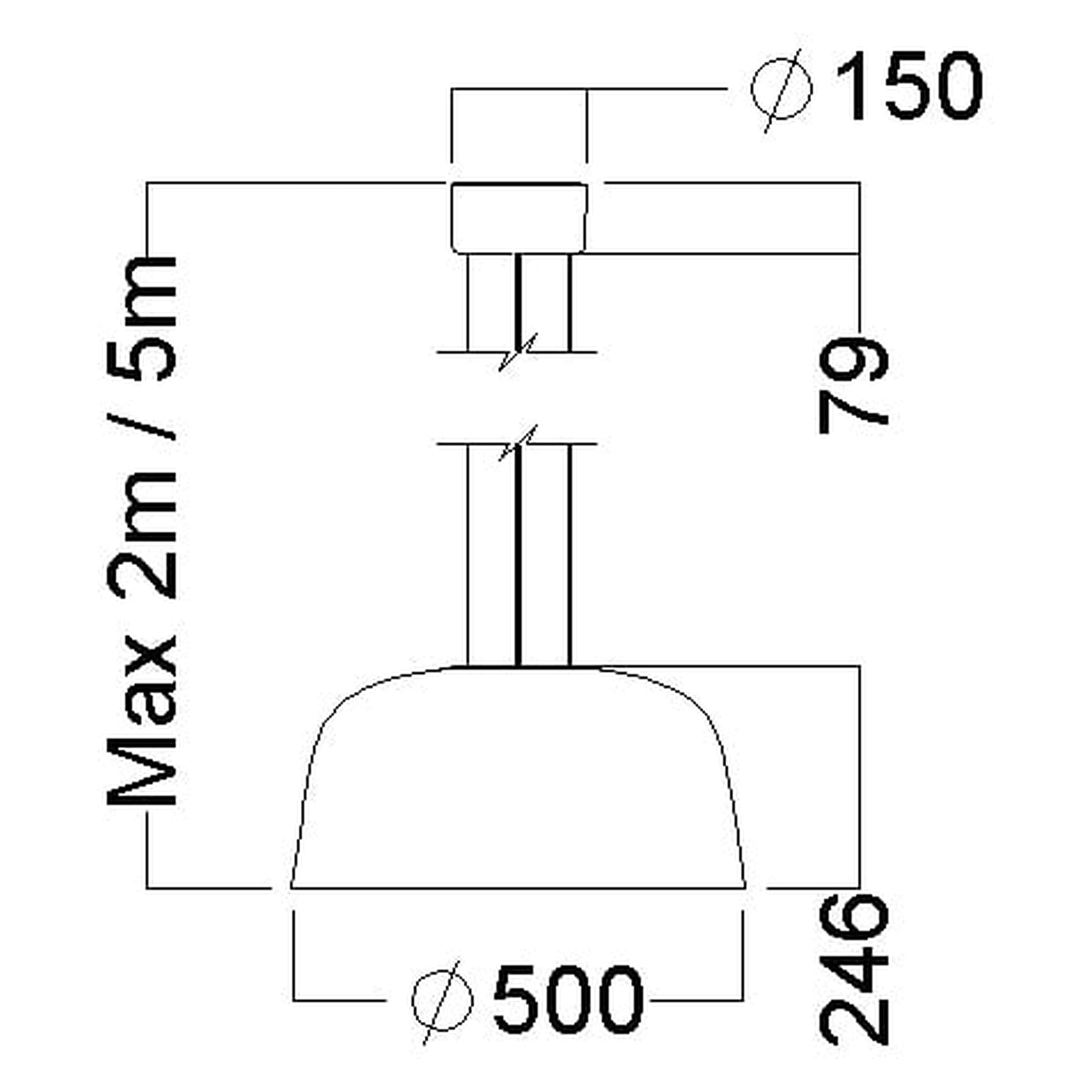 Glamox SVA-P500 luminaire décoratif, 1984 lm, 3000 K, à gradation DALI