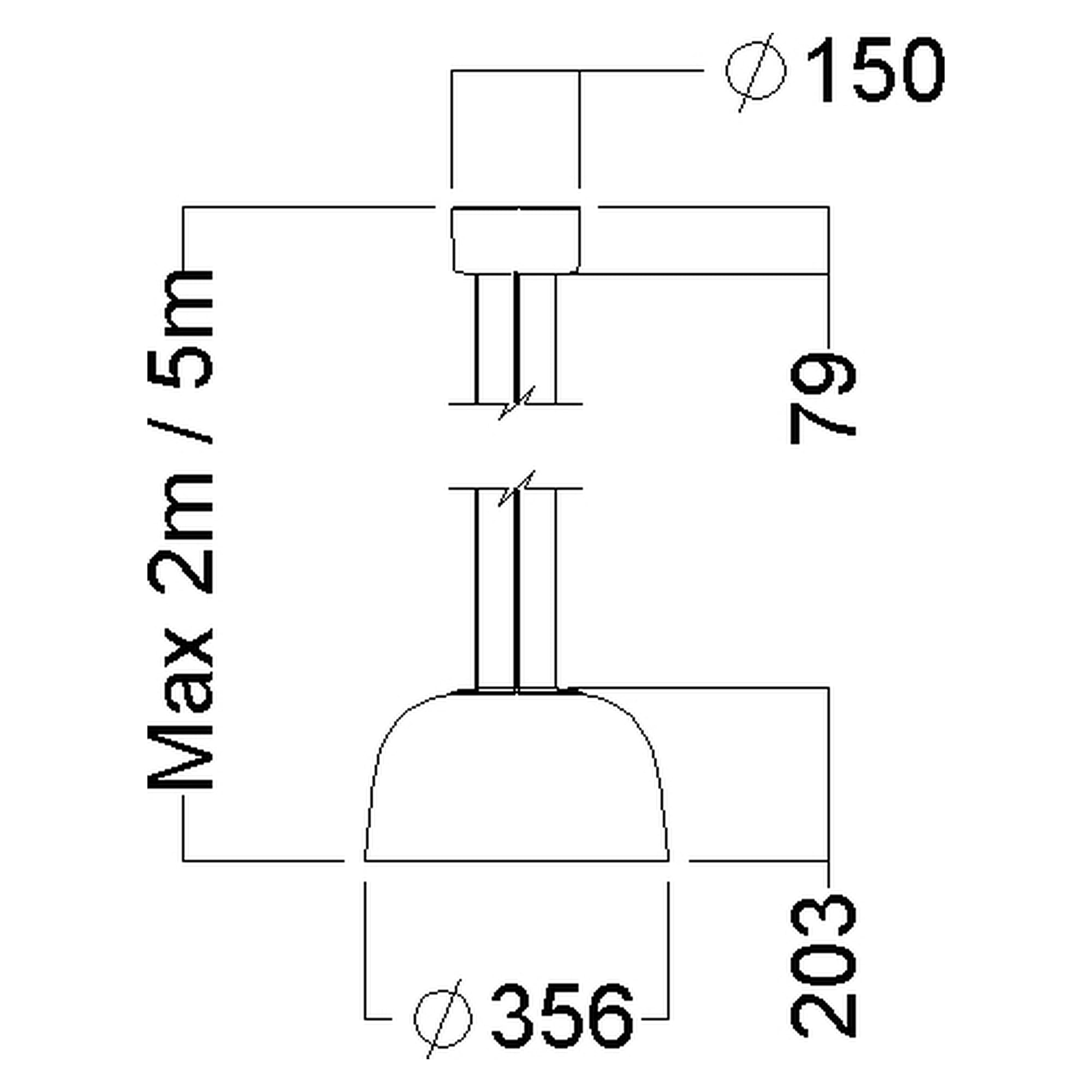 Glamox SVA-P350 luminaire décoratif, 1450 lm, 4000 K, à gradation DALI