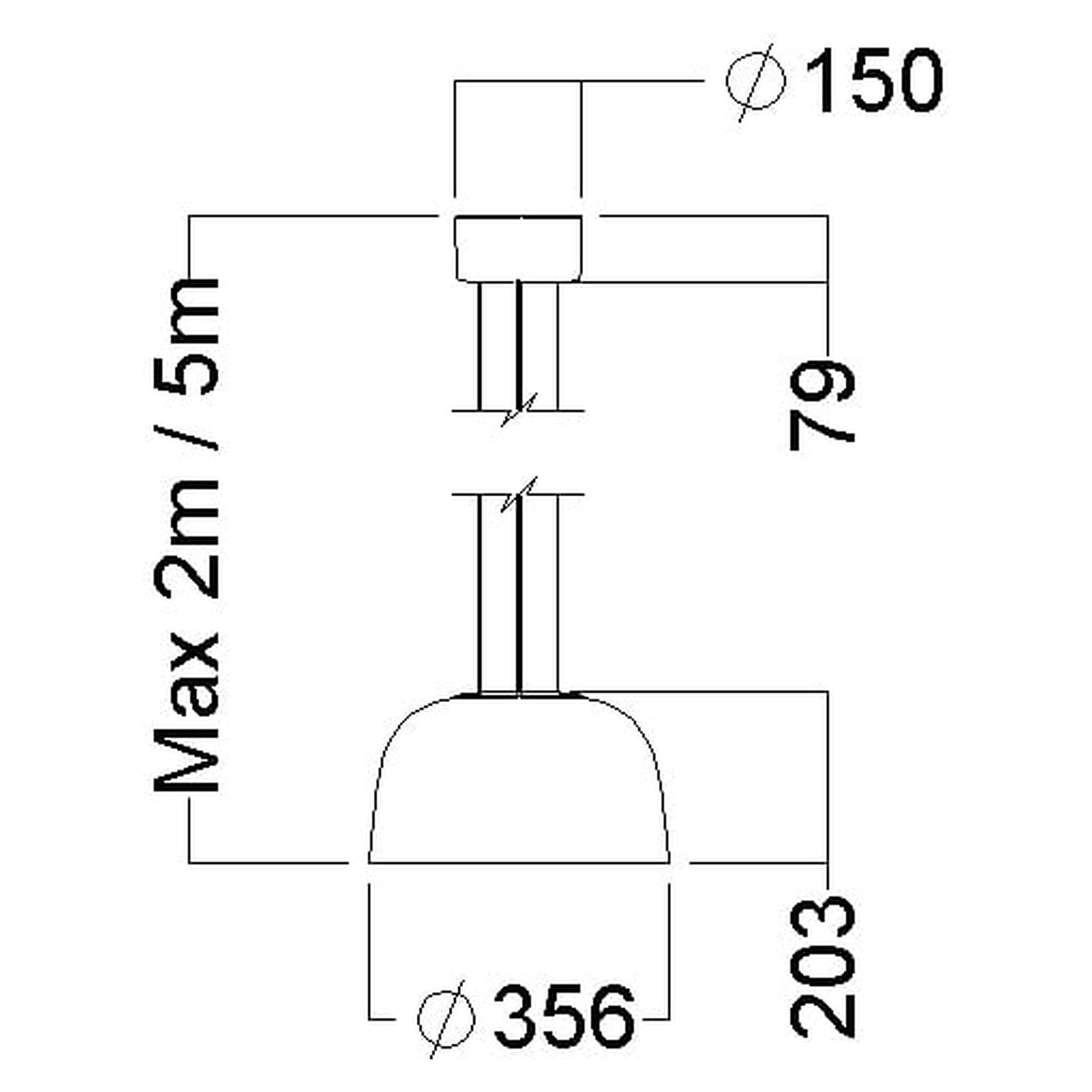 Glamox SVA-P350 Dekorationsleuchte, 1450 lm, 4000 K, DALI-dimmbar