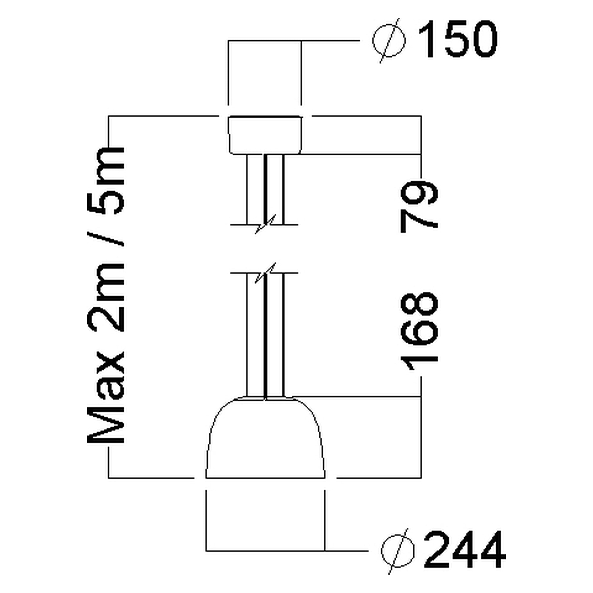 Glamox SVA-P250 Dekorationsleuchte, 965 lm, 3000 K, DALI-dimmbar