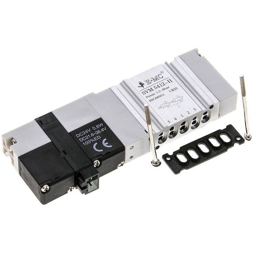E.MC SVM 5412-H. Magnetventil für S1V, 2x 3/2-Wege (NO/NO)