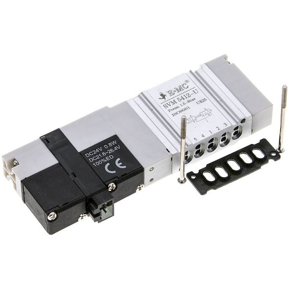E.MC SVM 5412-U. Magnetventil für S1V, 2x 3/2-Wege (NC/NO)