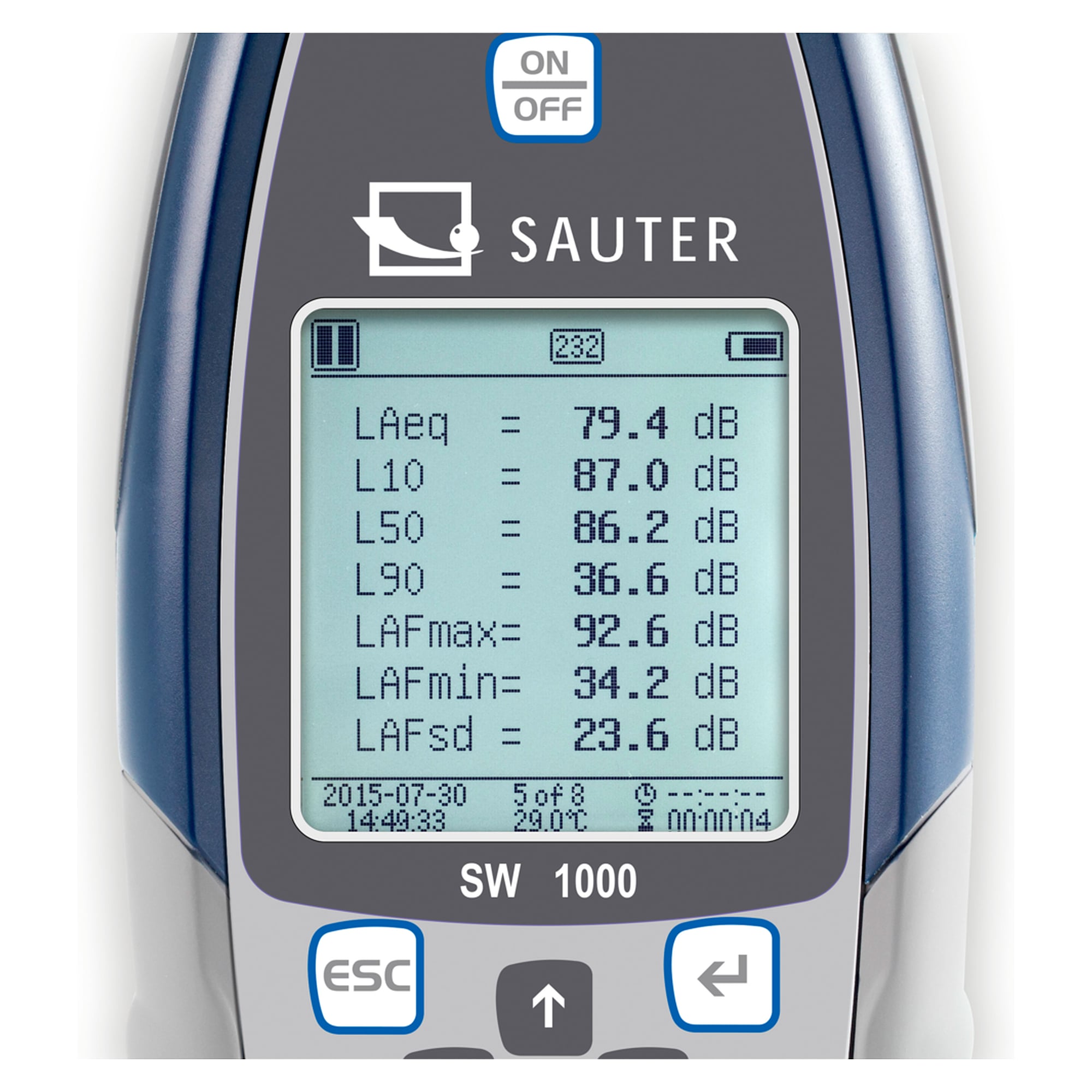 Schallpegelmessgerät - SAUTER SW 1000