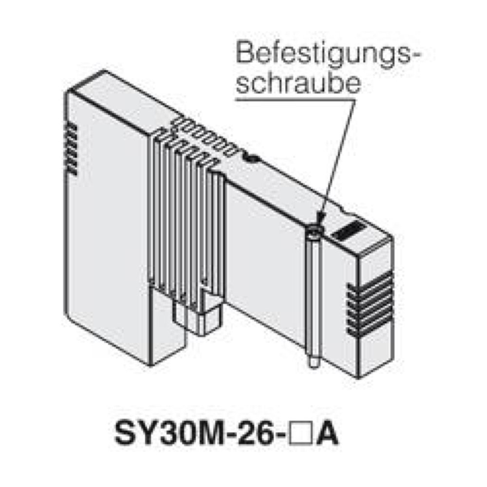 SMC SY30M-15-1A. DIN-Schienenbefestigung